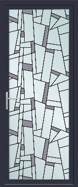 Exemple porte UNIC — grand vitrage décoratif