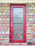 Porte Bel’m Lotus rouge RAL 3004